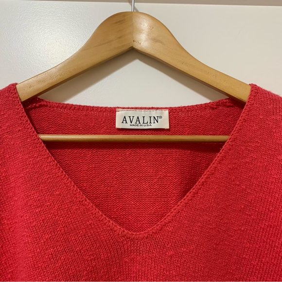 AVALIN - 100% Cotton V-Neck Sweater - Women’s O/S - Picture 2 of 5